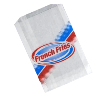 De Luxe™ Grease Resistant French Fry Bag - 4.5 x 3.5, White